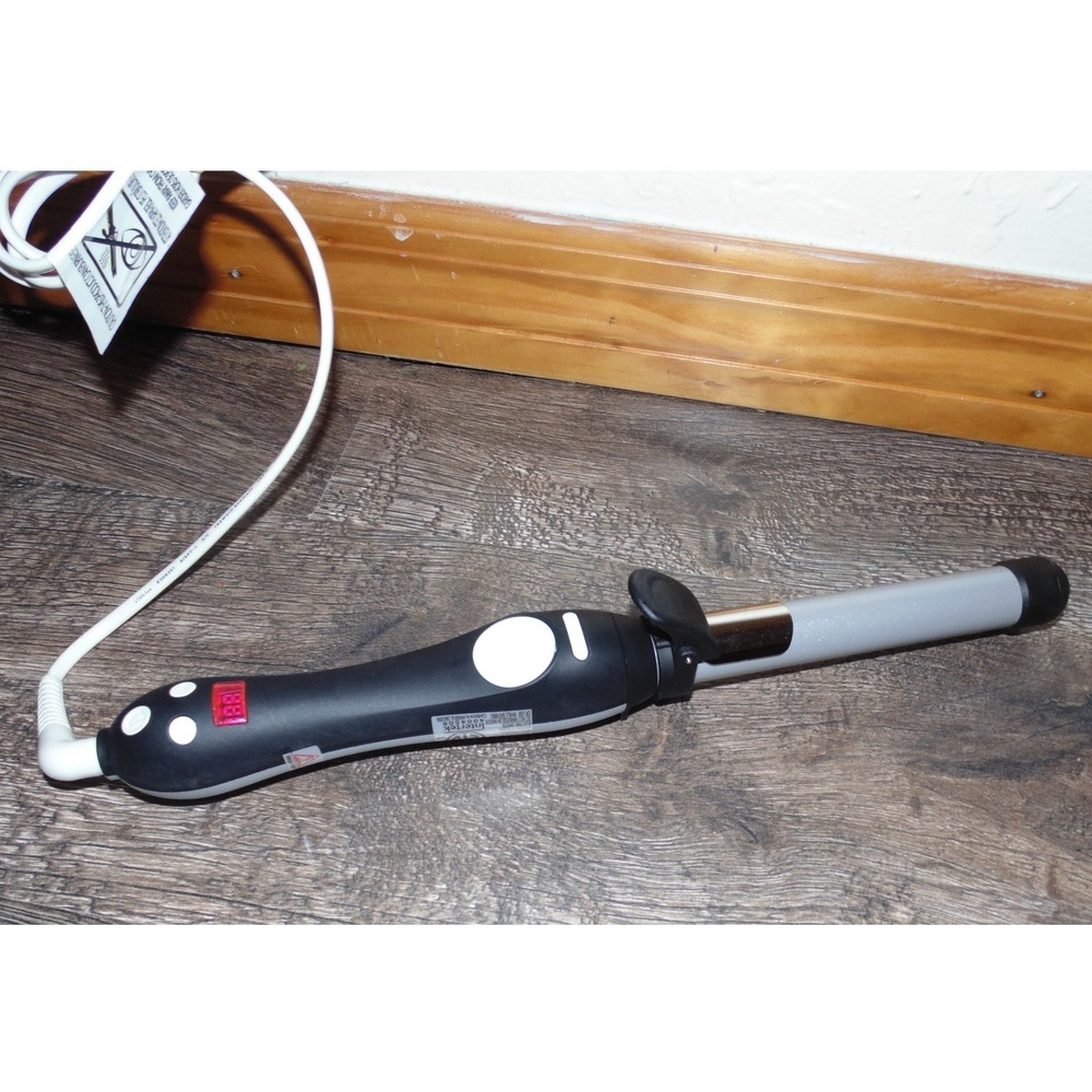 Beachwaver S1 Rotating Curling Iron Womens 1 Inch Silver Excellent Ceramic Wand